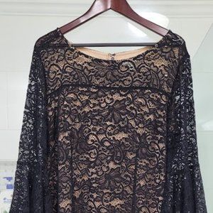 Blsck snd Nude Lace dress